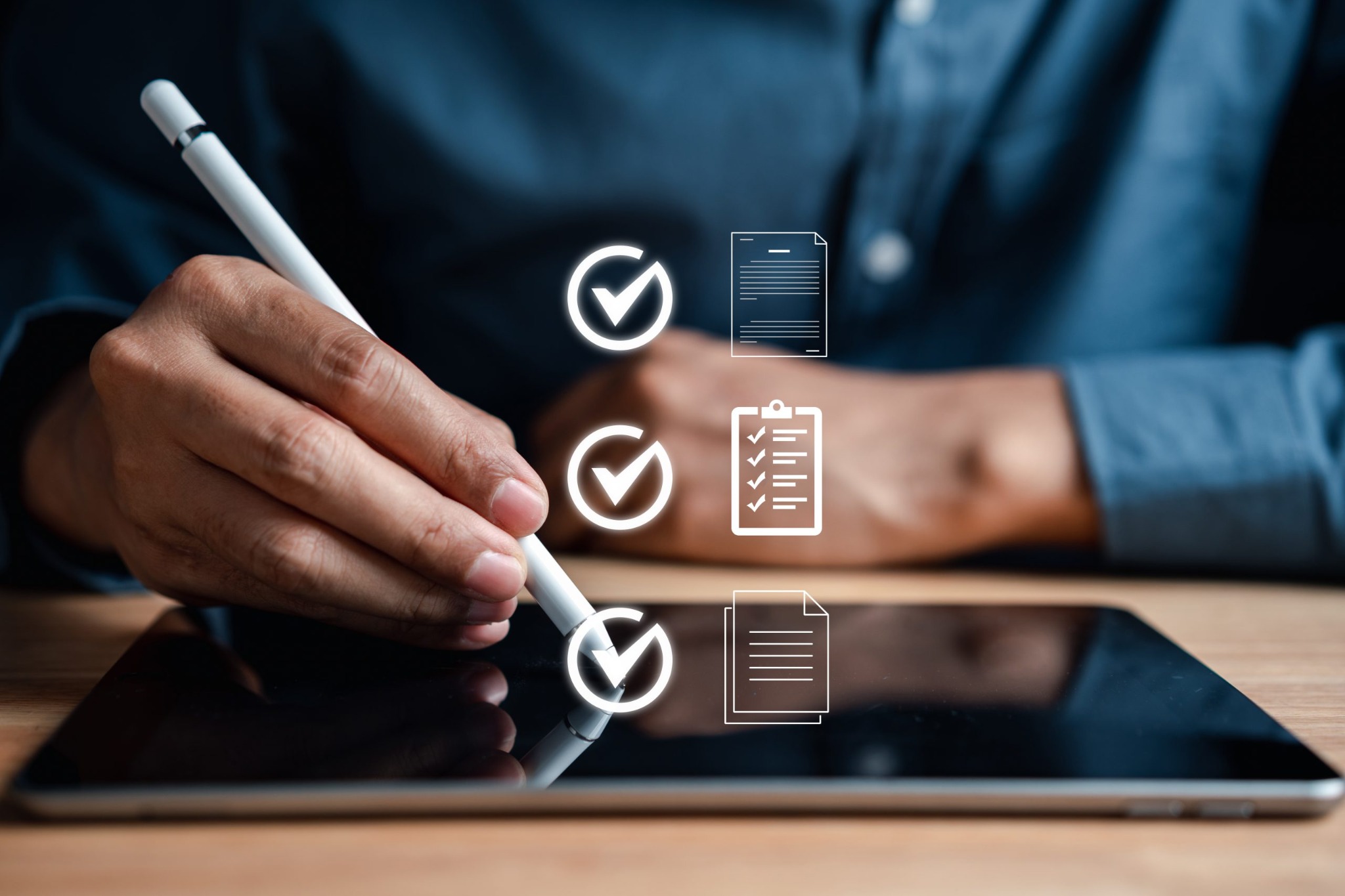 Digital quality documentation and checklist review